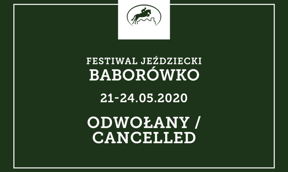 Festiwal Jeździecki Baborówko 2020 odwołany