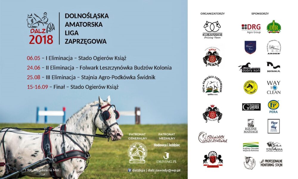 Plakat: Dolnośląska Amatorska Liga Zaprzęgowa